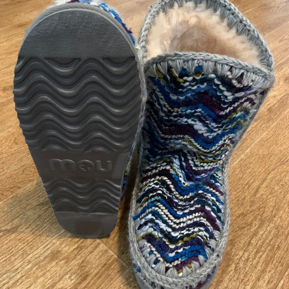 MOU Multicolor Wool Boots